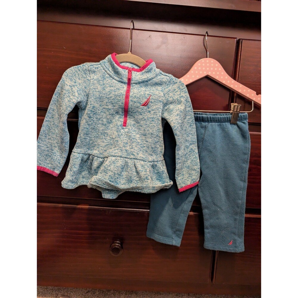 Nautica Sweatshirt and Pants Outfit 12m